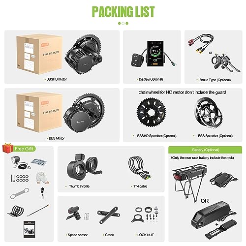 BAFANG BBS02 48V 750W Mid Drive Ebike Conversion Kit