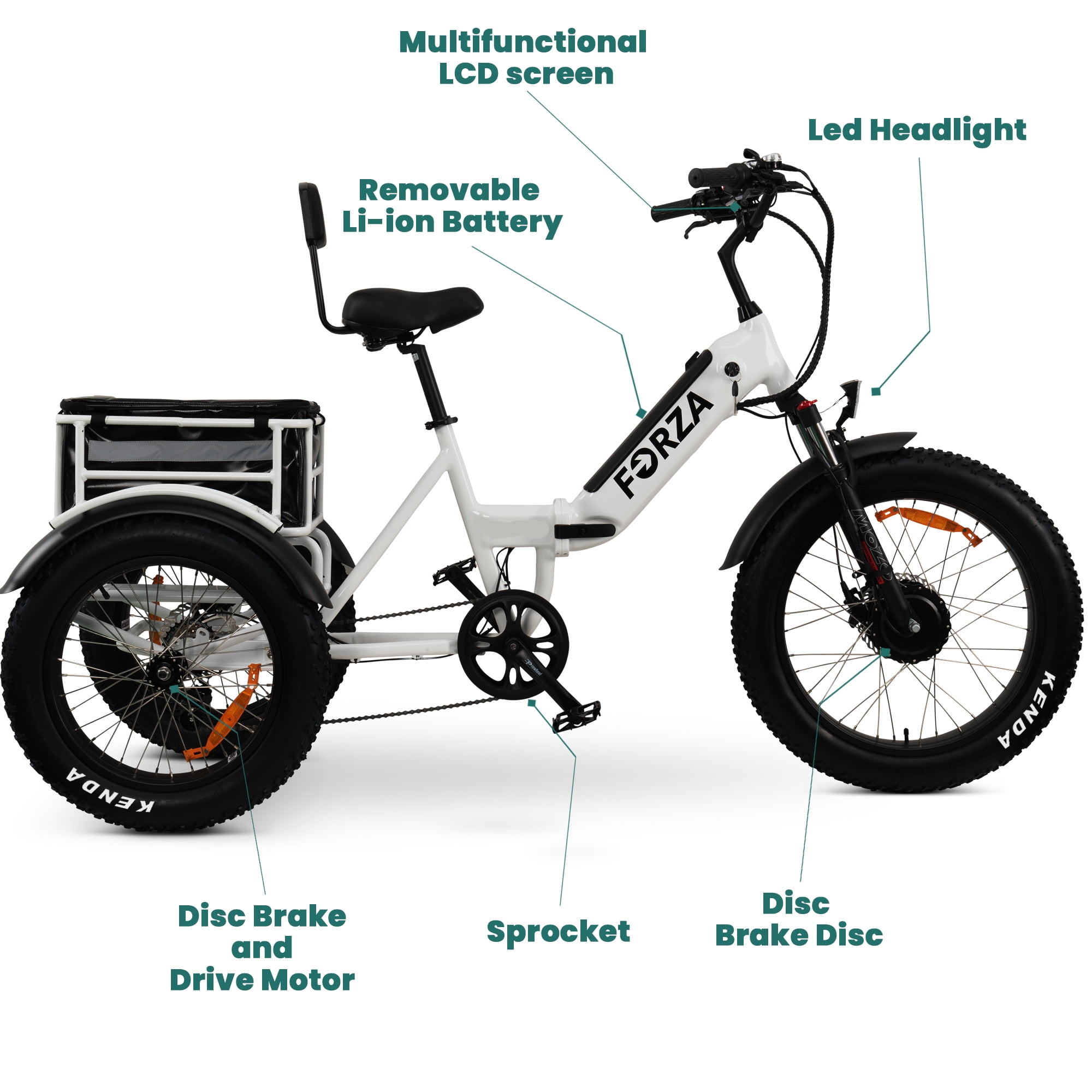 Electric Trike - 3 Wheel Motorized eBike