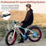 SENADA Fat Tire Electric Bike - 1000W Motor 48V 17.5Ah