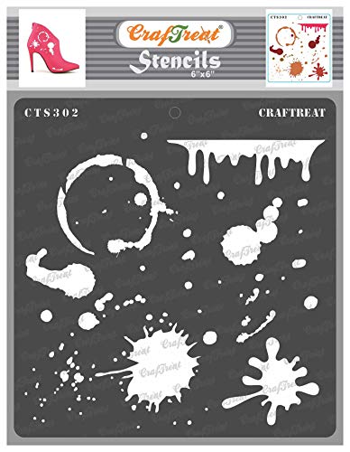 CrafTreat Reusable Stain and Splatter Stencils 6x6
