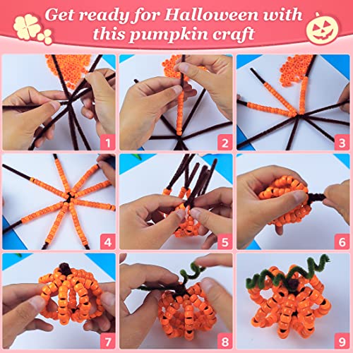 1000 Colorful Pony Beads for Crafting and Hair