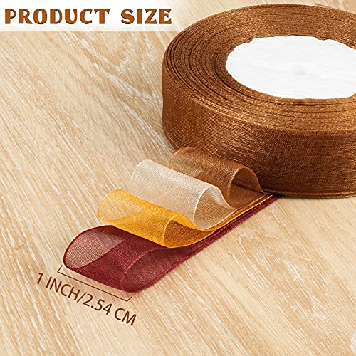 Autumn Sheer Chiffon Ribbon - 200 Yards (1'' Wide)