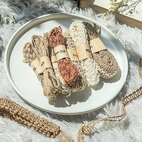 Jute Lace Craft Ribbon Rolls for Scrapbooking