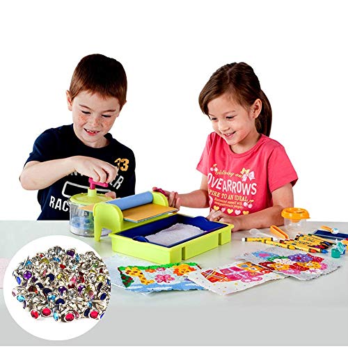 120Pcs Pearl Head Brads for Crafting - Scrapbooking