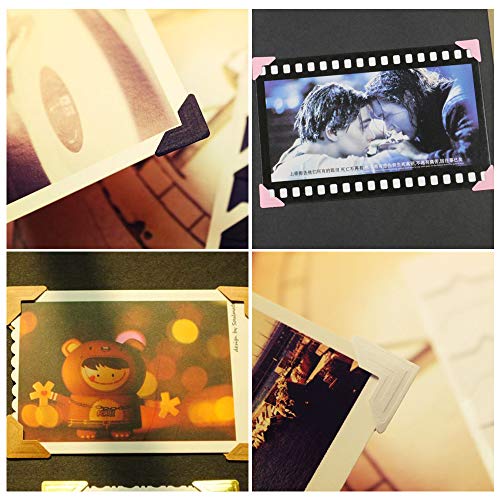 15 Sheets Self-Adhesive Photo Mounting Corners - 14 Colors