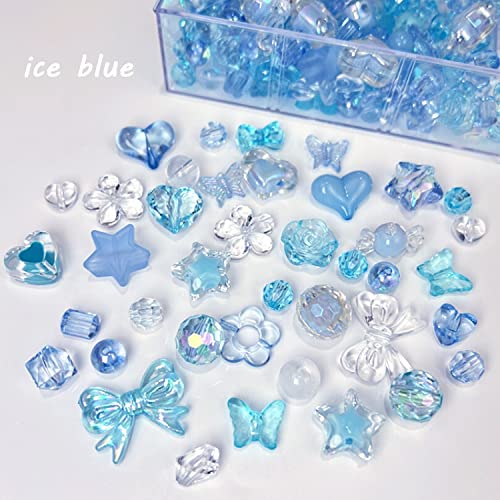 Assorted Acrylic Beads for Jewelry Making - 300g