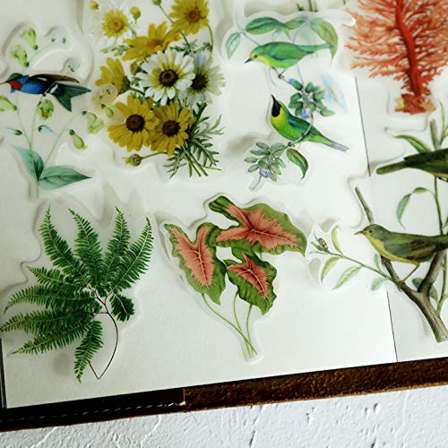 Vintage Animals and Plants Stickers for Scrapbooking