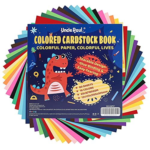 Cardstock Book for Crafts and DIY Cards - 12x12 inch