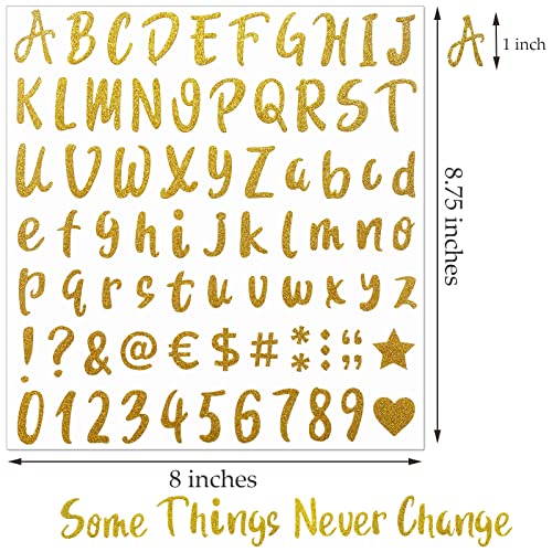 Sparkling Gold & Silver Letter Sticker Set – 810 Pieces