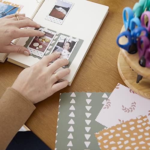 18-Piece Assorted Decorative Scissors in Rotating Rack