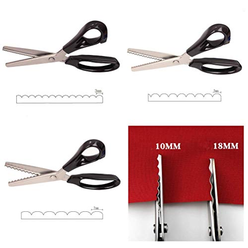 Zig-Zag Pinking Shears - Stainless Steel, Scalloped (10mm)