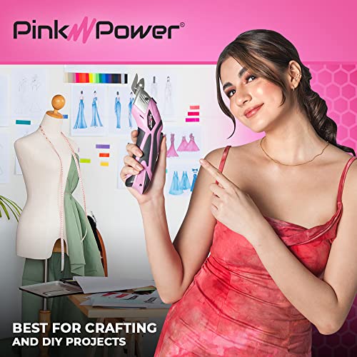 Pink Power Electric Scissors for Scrapbooking