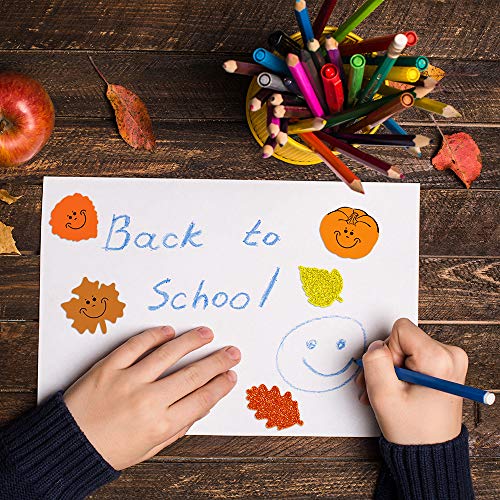 708 Pcs Foam Fall Leaves Stickers for Scrapbooking