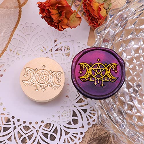 Triple Moon Goddess Wax Seal Stamp Kit