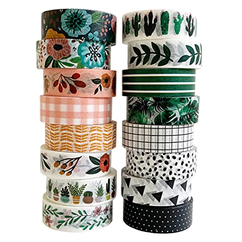 Colorful Washi Tape Set for Scrapbooking & DIY Crafts