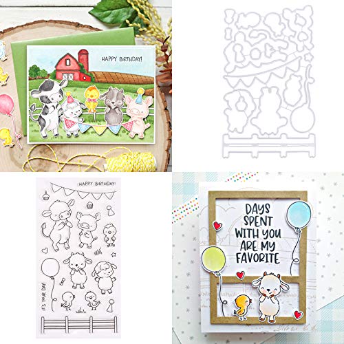 Farm Metal Cutting Dies and Transparent Stamps