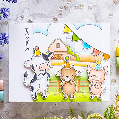 Farm Metal Cutting Dies and Transparent Stamps