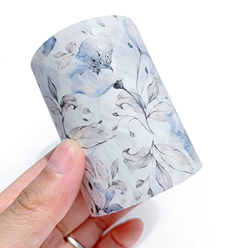 Azalea Bloom Wide Washi Tape, Watercolor Floral Design