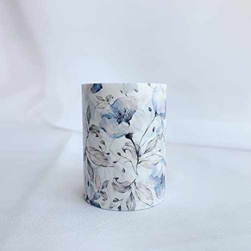 Azalea Bloom Wide Washi Tape, Watercolor Floral Design