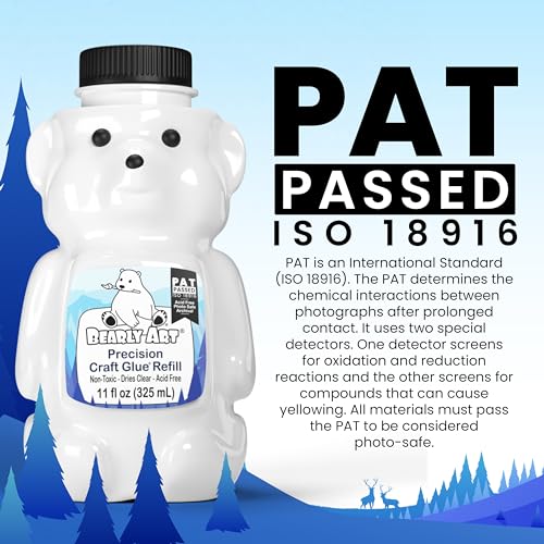 Precision Craft Glue Refill – Acid Free – Dries Clear – Made in USA