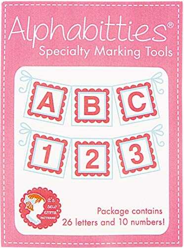 Pink ALPHABITTIES Scrapbooking Labels - 1 Count