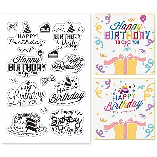 Birthday Blessing Clear Stamps for Scrapbooking