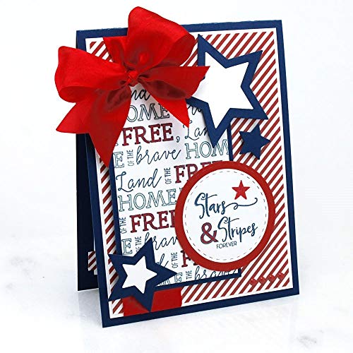 Patriotic American Sentiments Stamp Set 4x6 Inch