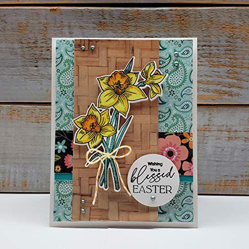 Easter Religious Stamp Set with Daffodil Die