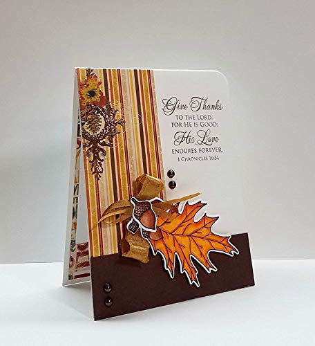 Thanksgiving Give Thanks Religious Stamp Set - 4x6