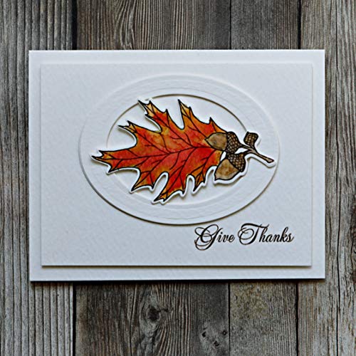 Thanksgiving Give Thanks Religious Stamp Set - 4x6