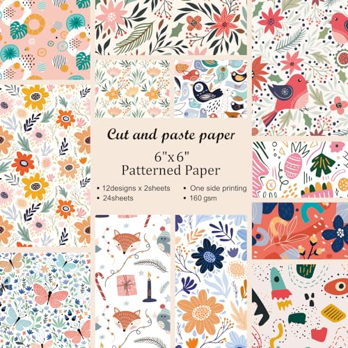 6x6" Scrapbooking Paper Pad: Vintage Decoupage, Journaling Supplies