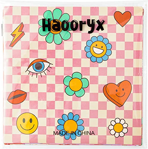 Haooryx 60PCS Retro Boho Floral Scrapbook Paper