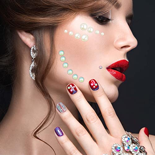 Colorful Self Adhesive Pearl Stickers - 1320 Pieces