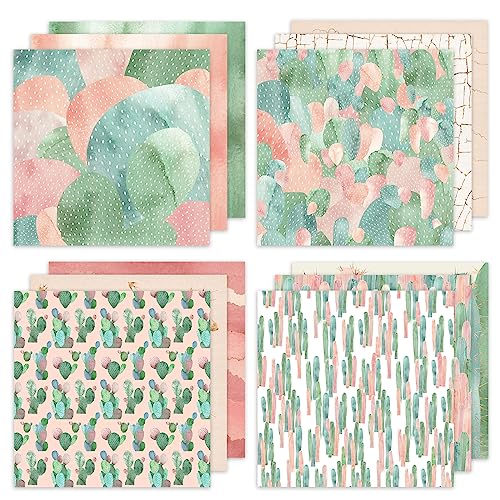 24 Designs 6x6 Scrapbook Paper Pad-Cactus