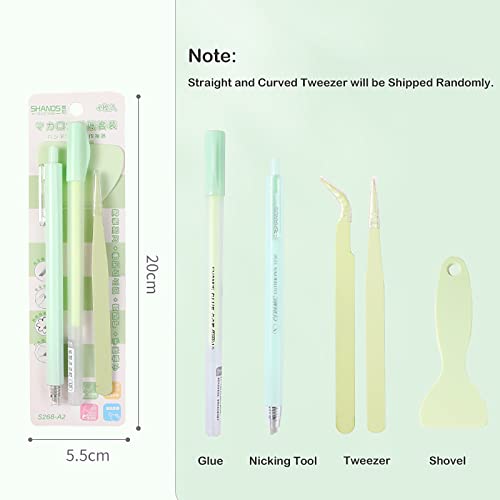 Doraking Scrapbooking Tools Set: Glue, Tweezer, Shovel, Cutter