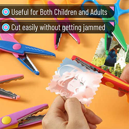 Decorative Edge Craft Scissors, 6 Pack, Zig Zag