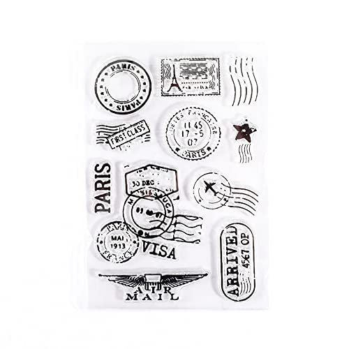 Vintage Postmark Stamps for Travel-Themed Scrapbooking