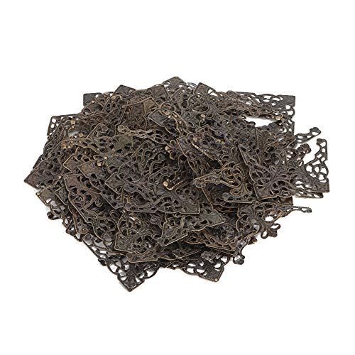 100PCS Bronze Corner Embellishments for Scrapbooking