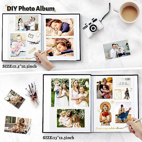 Artfeel Self-Adhesive Scrapbook: Large Photo Album for Various Sized Pictures