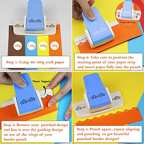 Flower Design Border Punch for Scrapbooking & DIY