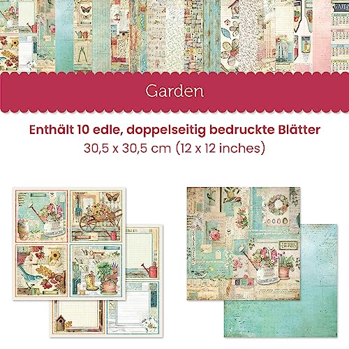 Stamperia Intl Multi-Colored Scrapbooking Paper (10 Pack)