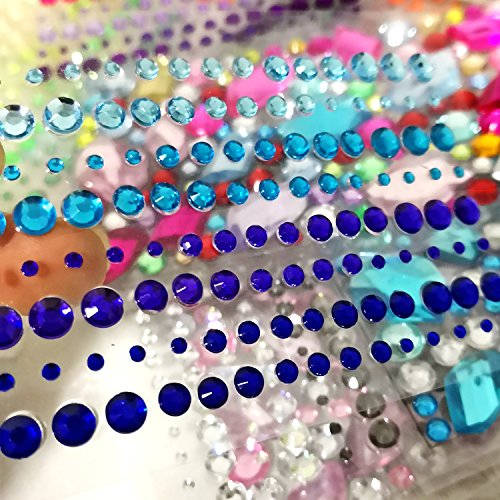 Self-Adhesive Rhinestone Stickers - 2800PCS - Multi-Color Gems