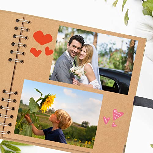 DIY Scrapbook Album: 8x8 Inch, 60 Pages