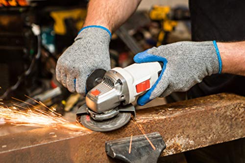 12 Pairs Heavy-Duty Rubber Coated Work Gloves