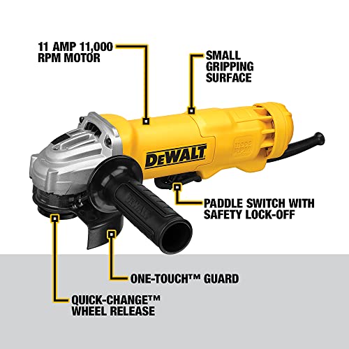 DEWALT 4.5" Angle Grinder, 11 Amp (DWE402)