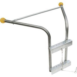 Adjustable Roofing Ladder Stabilizer with Surface Protection