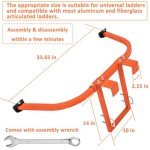 Heavy Duty Ladder Stabilizer with Roof Hook