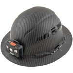 Klein Tools Vented Full Brim Hard Hat with Lamp