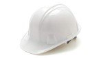 Pyramex White Hard Hat with 4-Point Suspension
