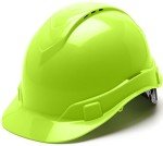 Pyramex Ridgeline Vented Hard Hat - Hi-Vis Lime
